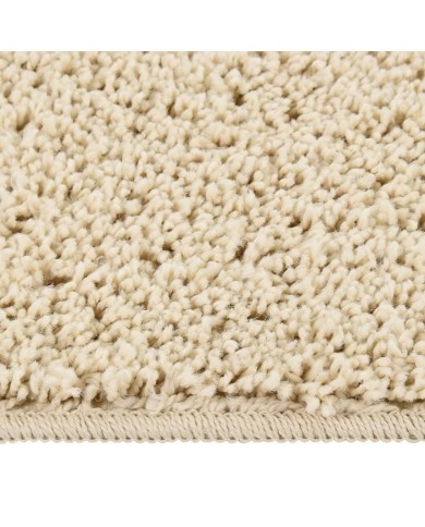 Tapis shaggy antidérapant Crème 140x200 cm