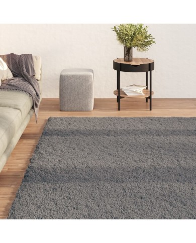 Tapis shaggy doux lavable 160x230 cm Antidérapant Anthracite