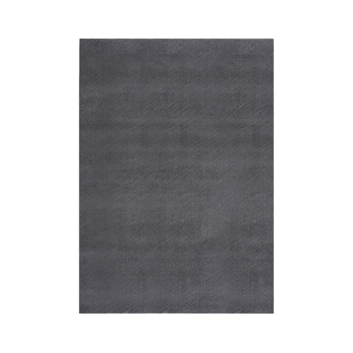 Tapis shaggy doux lavable 160x230 cm Antidérapant Anthracite