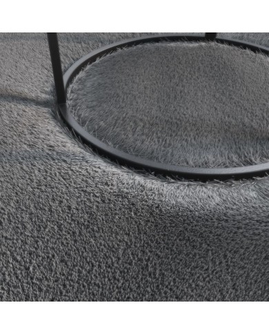 Tapis shaggy doux lavable 160x230 cm Antidérapant Anthracite