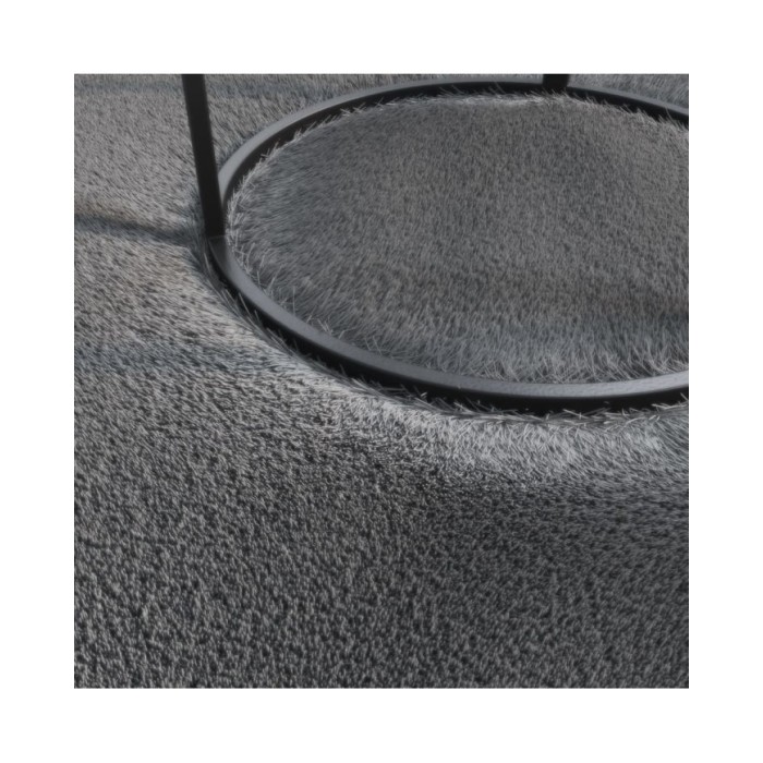 Tapis shaggy doux lavable 160x230 cm Antidérapant Anthracite