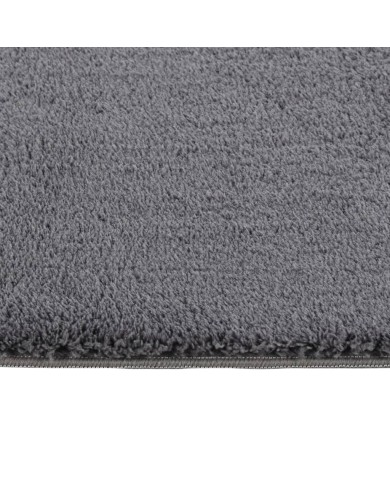 Tapis shaggy doux lavable 160x230 cm Antidérapant Anthracite