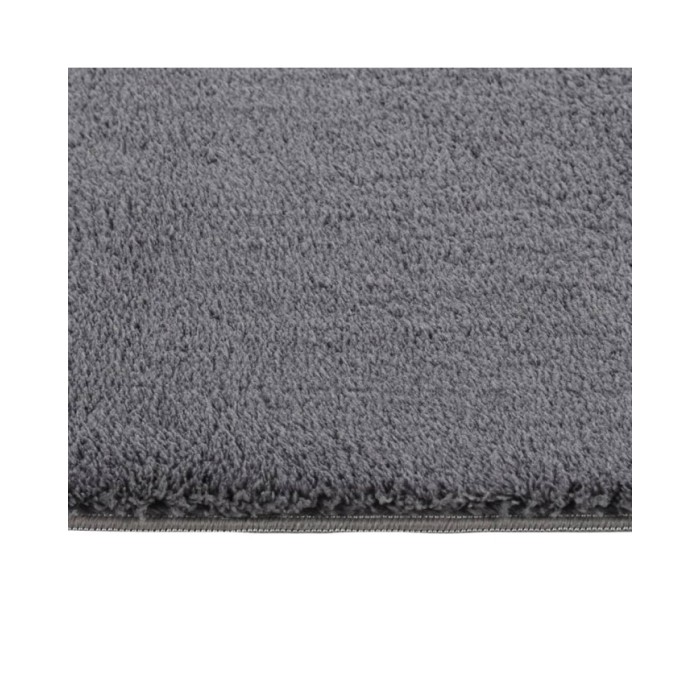 Tapis shaggy doux lavable 160x230 cm Antidérapant Anthracite