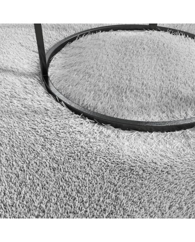 Tapis shaggy doux lavable 160x230 cm Antidérapant Gris