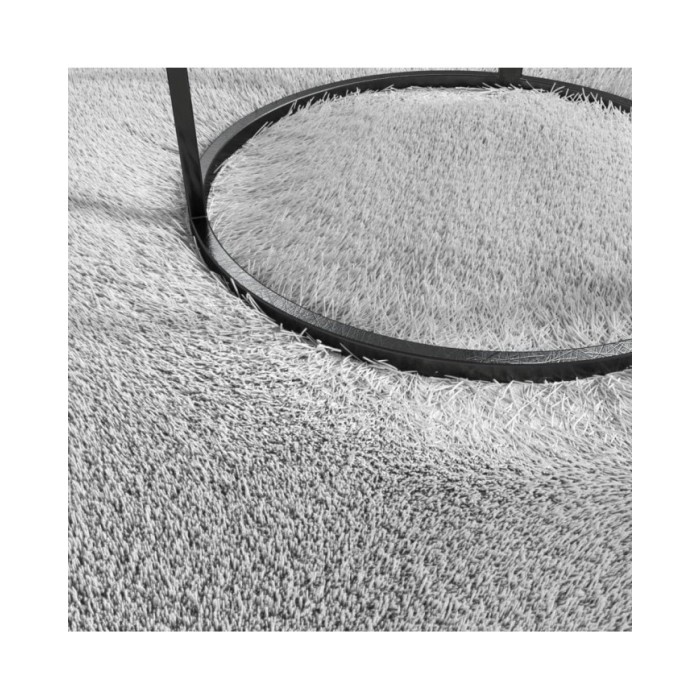 Tapis shaggy doux lavable 160x230 cm Antidérapant Gris