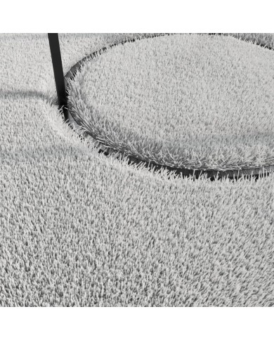 Tapis shaggy doux lavable 160x230 cm Antidérapant Gris