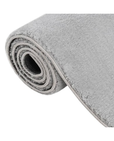 Tapis shaggy doux lavable 160x230 cm Antidérapant Gris
