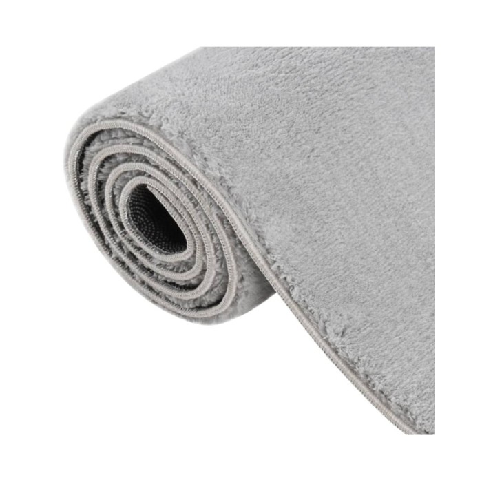 Tapis shaggy doux lavable 160x230 cm Antidérapant Gris