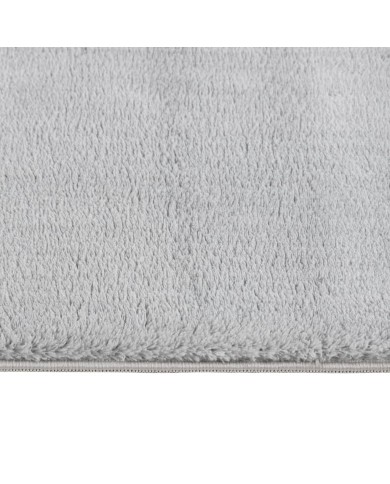 Tapis shaggy doux lavable 160x230 cm Antidérapant Gris