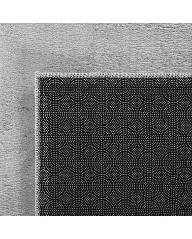 Tapis shaggy doux lavable 160x230 cm Antidérapant Gris