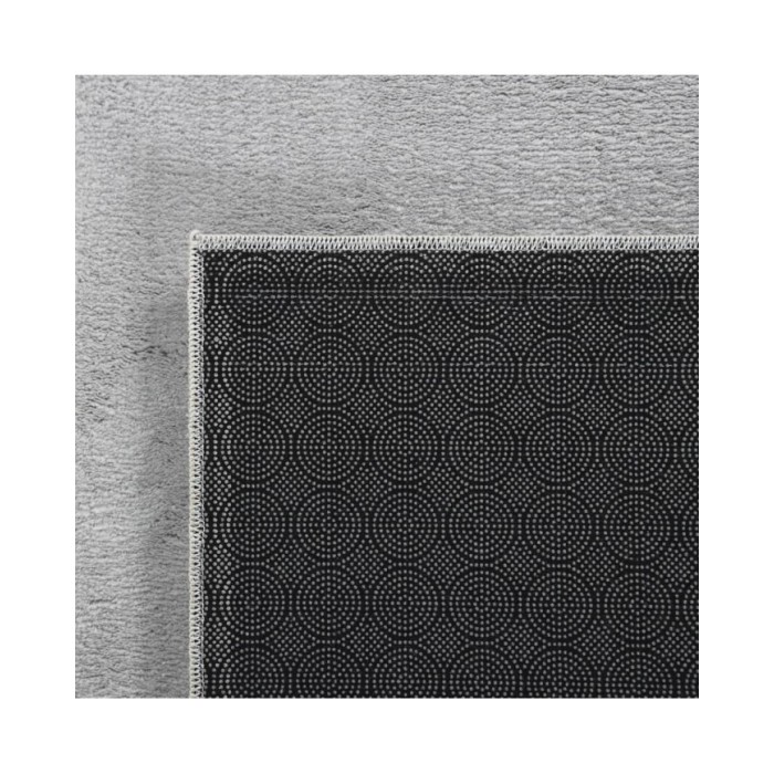 Tapis shaggy doux lavable 160x230 cm Antidérapant Gris