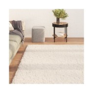 Tapis shaggy doux lavable 160x230 cm Antidérapant Beige