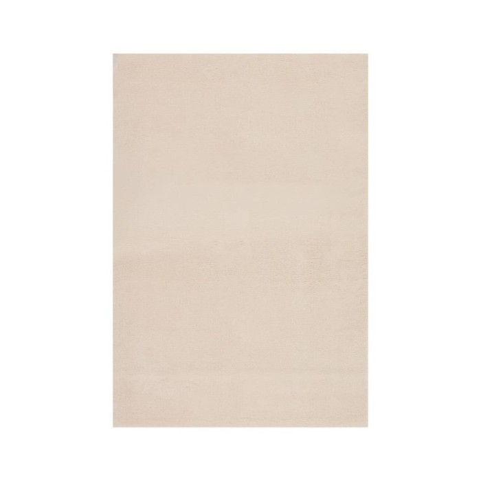 Tapis shaggy doux lavable 160x230 cm Antidérapant Beige