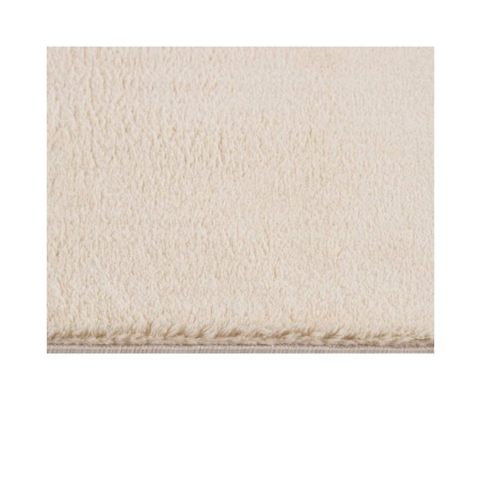 Tapis shaggy doux lavable 160x230 cm Antidérapant Beige