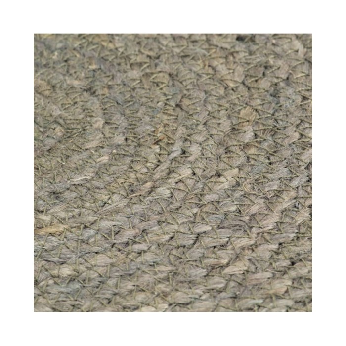 Napperons 4 pcs Gris Plain 38 cm Rond Jute