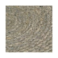 Napperons 4 pcs Gris Plain 38 cm Rond Jute