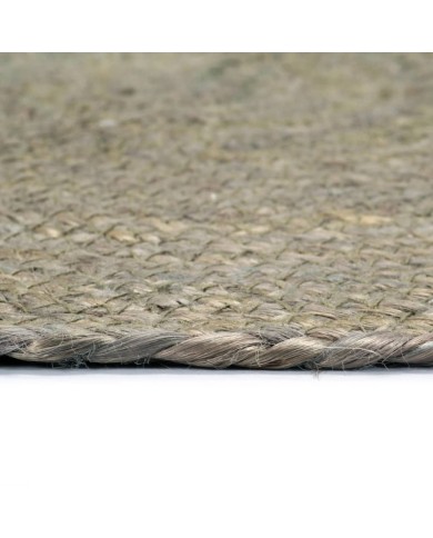 Napperons 6 pcs Gris Plain 38 cm Rond Jute