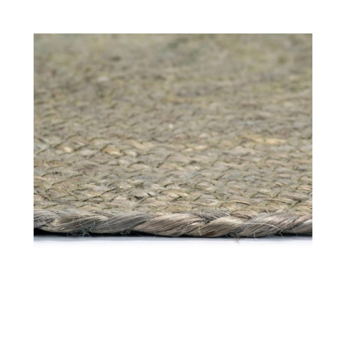 Napperons 6 pcs Gris Plain 38 cm Rond Jute