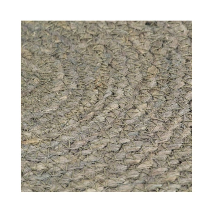Napperons 6 pcs Gris Plain 38 cm Rond Jute