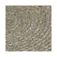 Napperons 6 pcs Gris Plain 38 cm Rond Jute