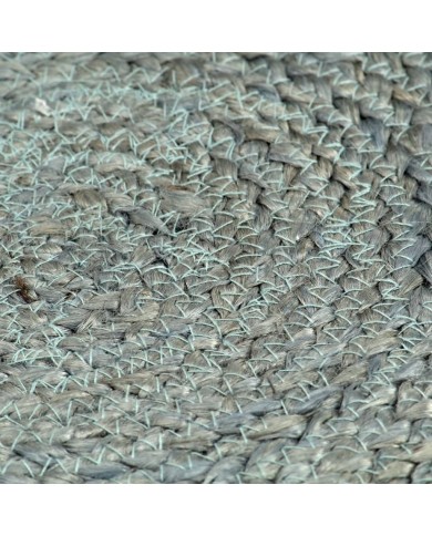 Napperons 4 pcs Vert olive Plain 38 cm Rond Jute