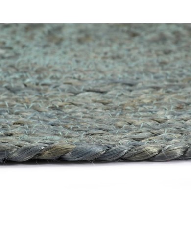 Napperons 4 pcs Vert olive Plain 38 cm Rond Jute