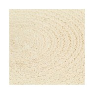 Napperons 4 pcs Naturel Plain 38 cm Rond Coton 