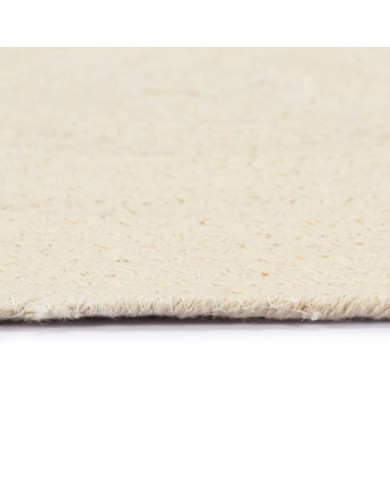 Napperons 6 pcs Naturel Plain 38 cm Rond Coton 