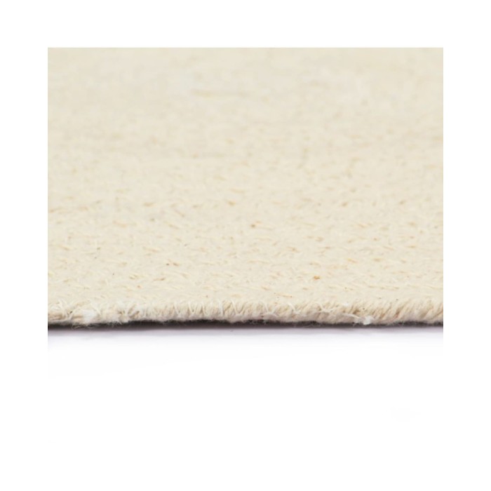 Napperons 6 pcs Naturel Plain 38 cm Rond Coton 