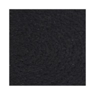 Napperons 4 pcs Noir Plain 38 cm Rond Coton 