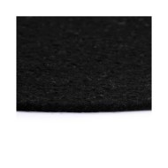 Napperons 4 pcs Noir Plain 38 cm Rond Coton 