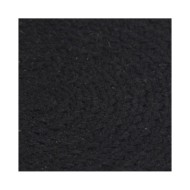 Napperons 6 pcs Noir Plain 38 cm Rond Coton 