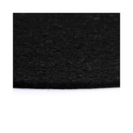Napperons 6 pcs Noir Plain 38 cm Rond Coton 