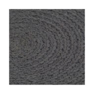 Napperons 4 pcs Gris foncé Plain 38 cm Rond Coton 