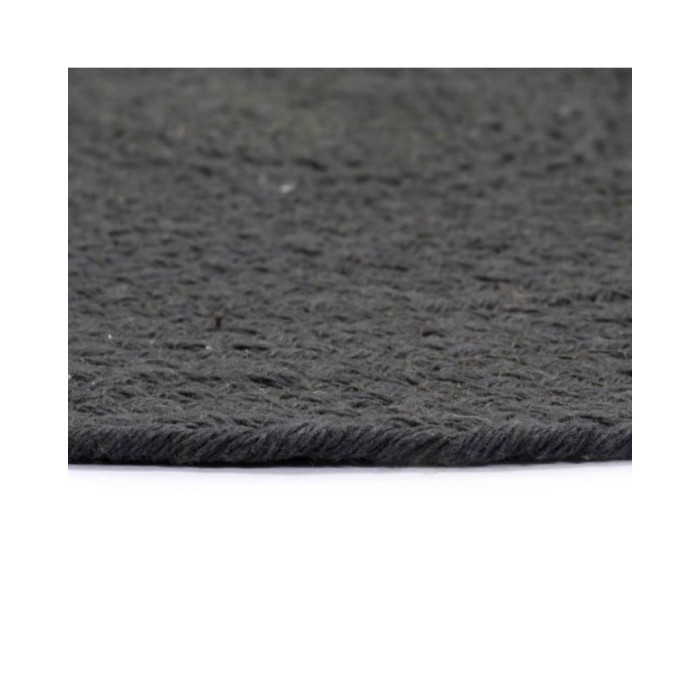 Napperons 4 pcs Gris foncé Plain 38 cm Rond Coton 