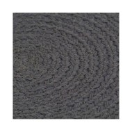 Napperons 6 pcs Gris foncé Plain 38 cm Rond Coton 