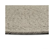 Napperons 6 pcs Gris Plain 38 cm Rond Coton