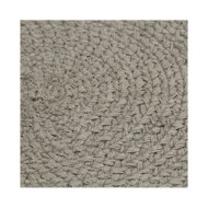 Napperons 6 pcs Gris Plain 38 cm Rond Coton