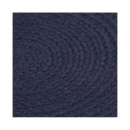 Napperons 6 pcs Bleu marine Plain 38 cm Rond Coton 