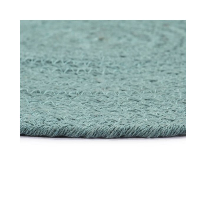 Napperons 6 pcs Vert Plain 38 cm Rond Coton 