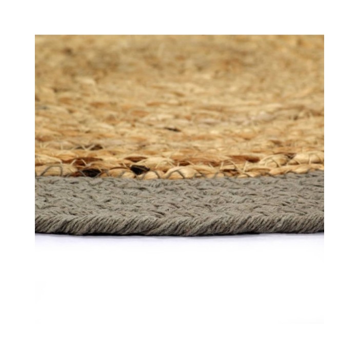 Napperons 4 pcs Naturel et gris 38 cm Jute et coton