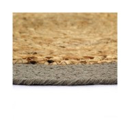 Napperons 4 pcs Naturel et gris 38 cm Jute et coton