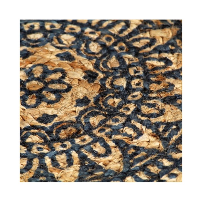 Napperons 6 pcs Bleu foncé 38 cm Rond Jute