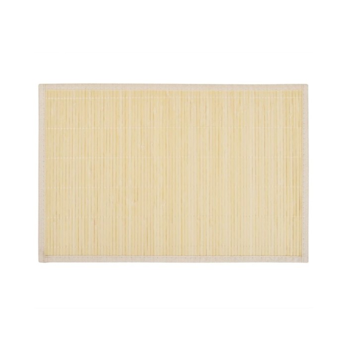 6 Napperons en bambou 30 x 45 cm Nature