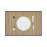 Napperons 6 pcs Bambou 30 x 45 cm Marron