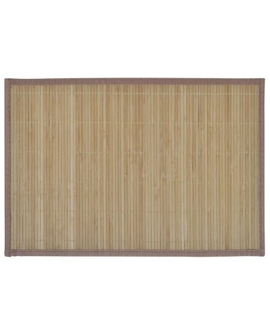 Napperons 6 pcs Bambou 30 x 45 cm Marron