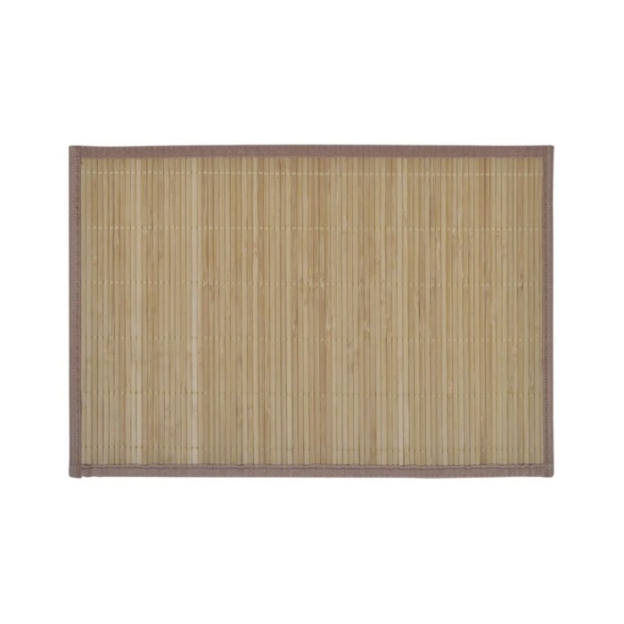 Napperons 6 pcs Bambou 30 x 45 cm Marron