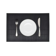 Napperons 6 pcs Bambou 30 x 45 cm Noir