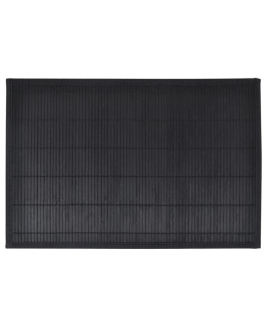 Napperons 6 pcs Bambou 30 x 45 cm Noir