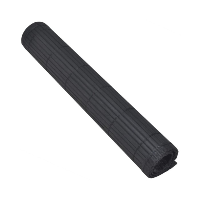 Napperons 6 pcs Bambou 30 x 45 cm Noir